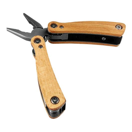 Compact Beechwood Multi Tools Open